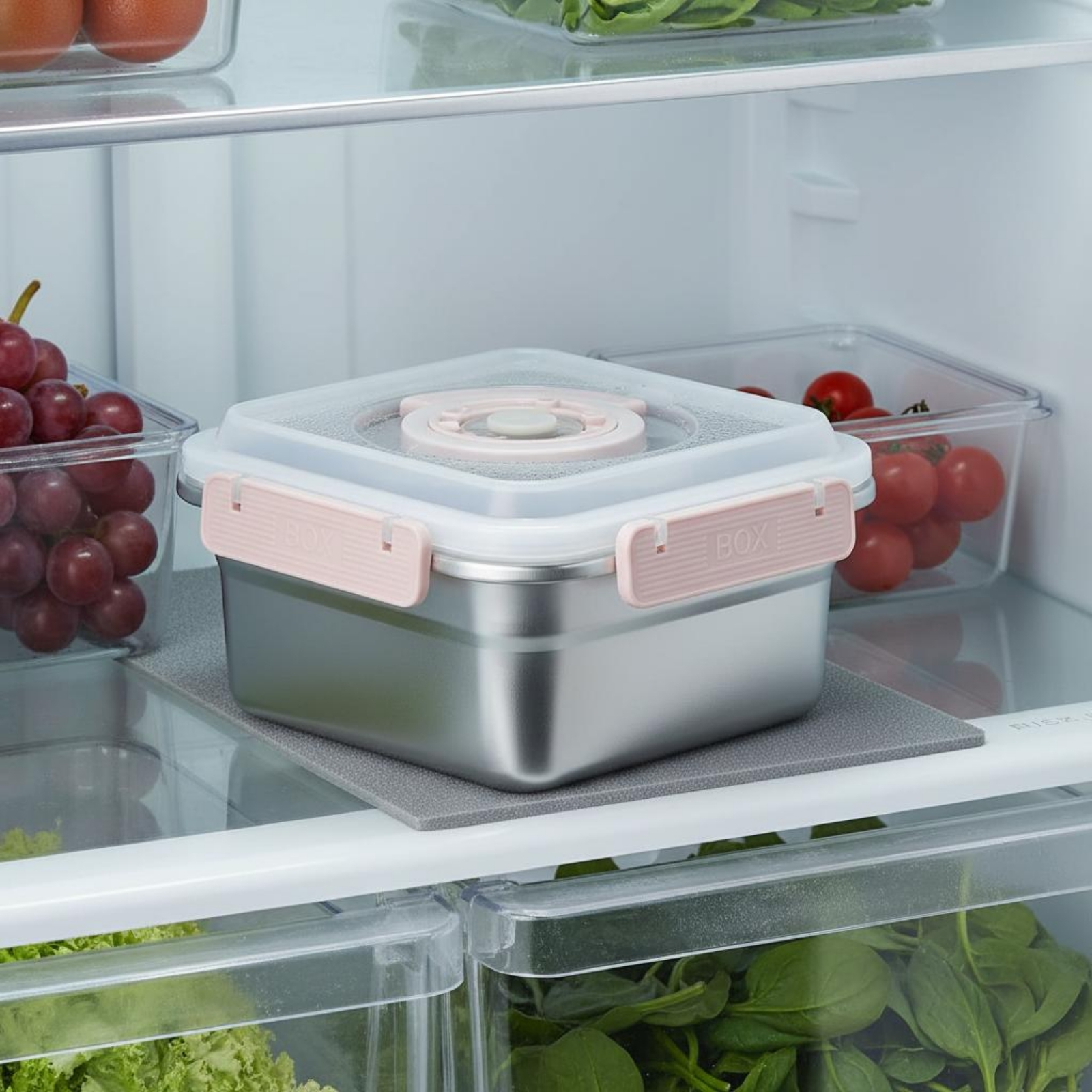 Food Storage Containers - 3 Pieces Stainless Steel Food Container