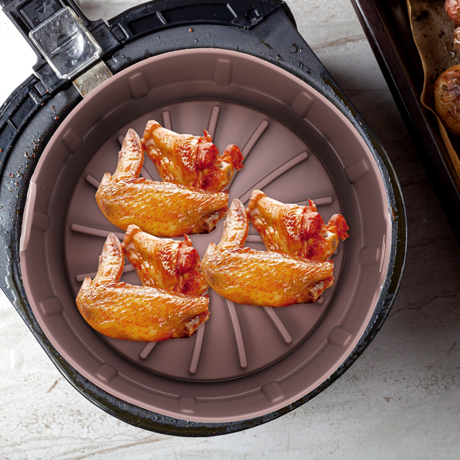 Silicone Baking Mat - Reusable Premium Food-Grade Silicone Air Fryer