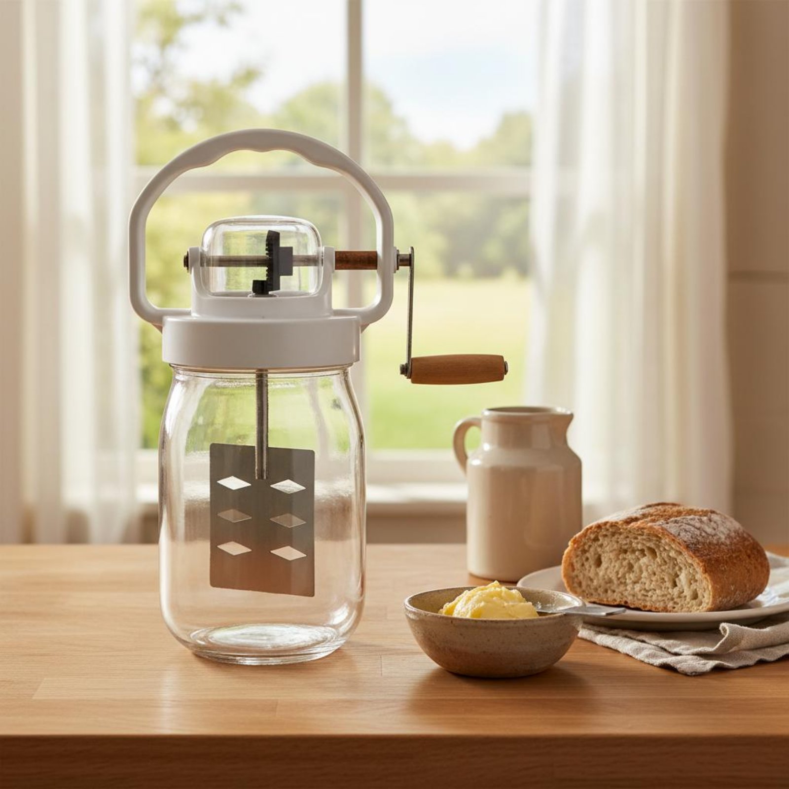 Kitchen Hand Gadgets - Manual Butter Churner Easy to Clean