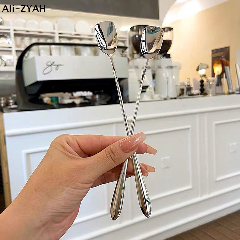 Kitchen.Gadgets With A Z - 【Z】Stainless Steel Round Spoon Net Red