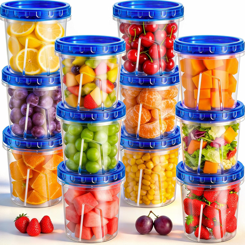 Food Storage Containers - Freezer Storage Containers Airtight Plastic Food