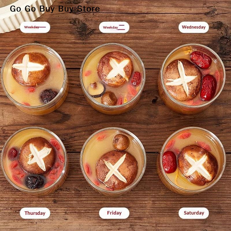 Food Storage Containers - 【ST】1Pc 240/400ML Glass Food Storage Jar