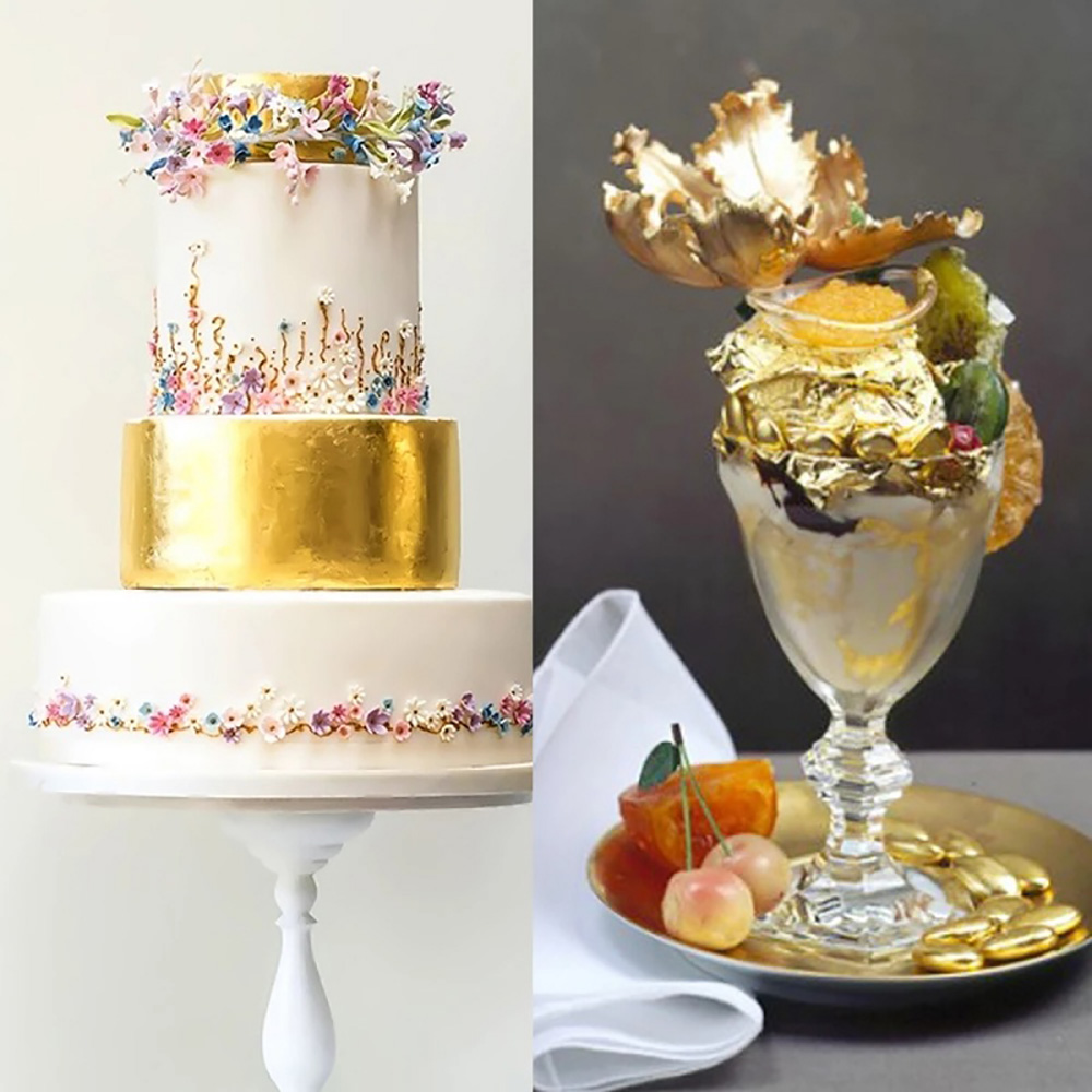 Gold Leaf Cake Topper Shiny Go - Kitchen Gadgets Gold 评论和价格