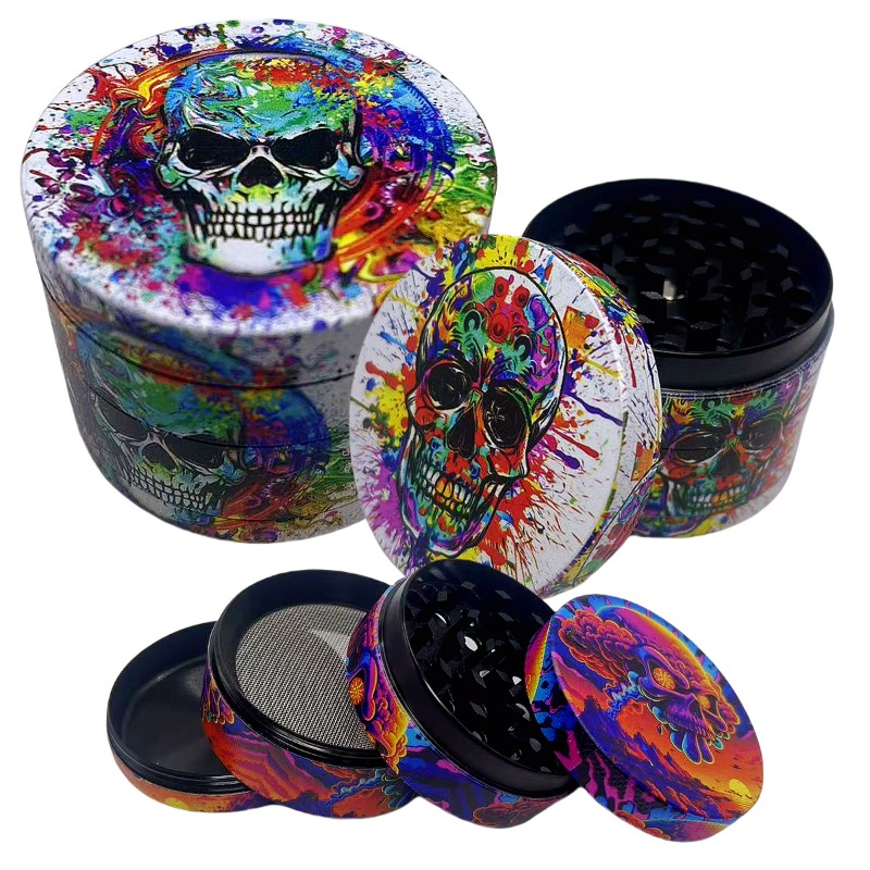 50mm Metal Skull Herb Grinder  - Kitchen Gadgets Gold 评论和价格