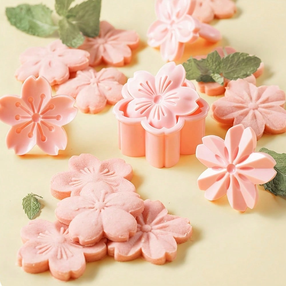 5pcs/set Cherry Blossom Cookie - Kitchen Hand Gadgets 评论和价格