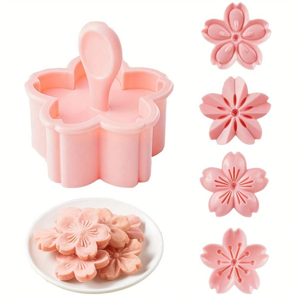 5pcs/set Cherry Blossom Cookie - Kitchen Hand Gadgets 评论和价格