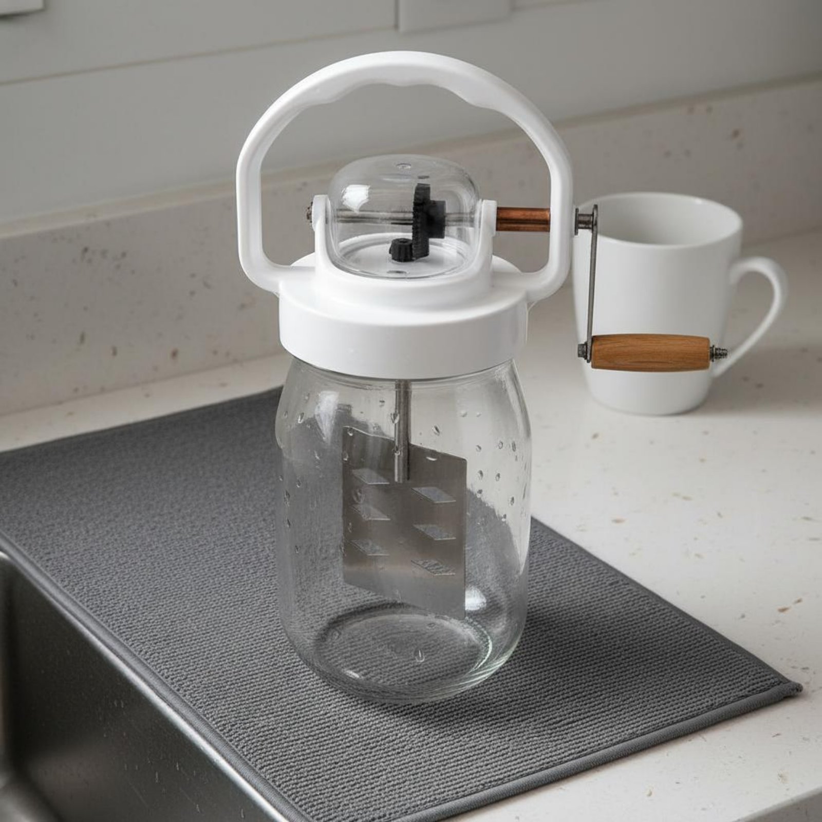 Manual Butter Churner Easy to  - Kitchen Hand Gadgets 评论和价格