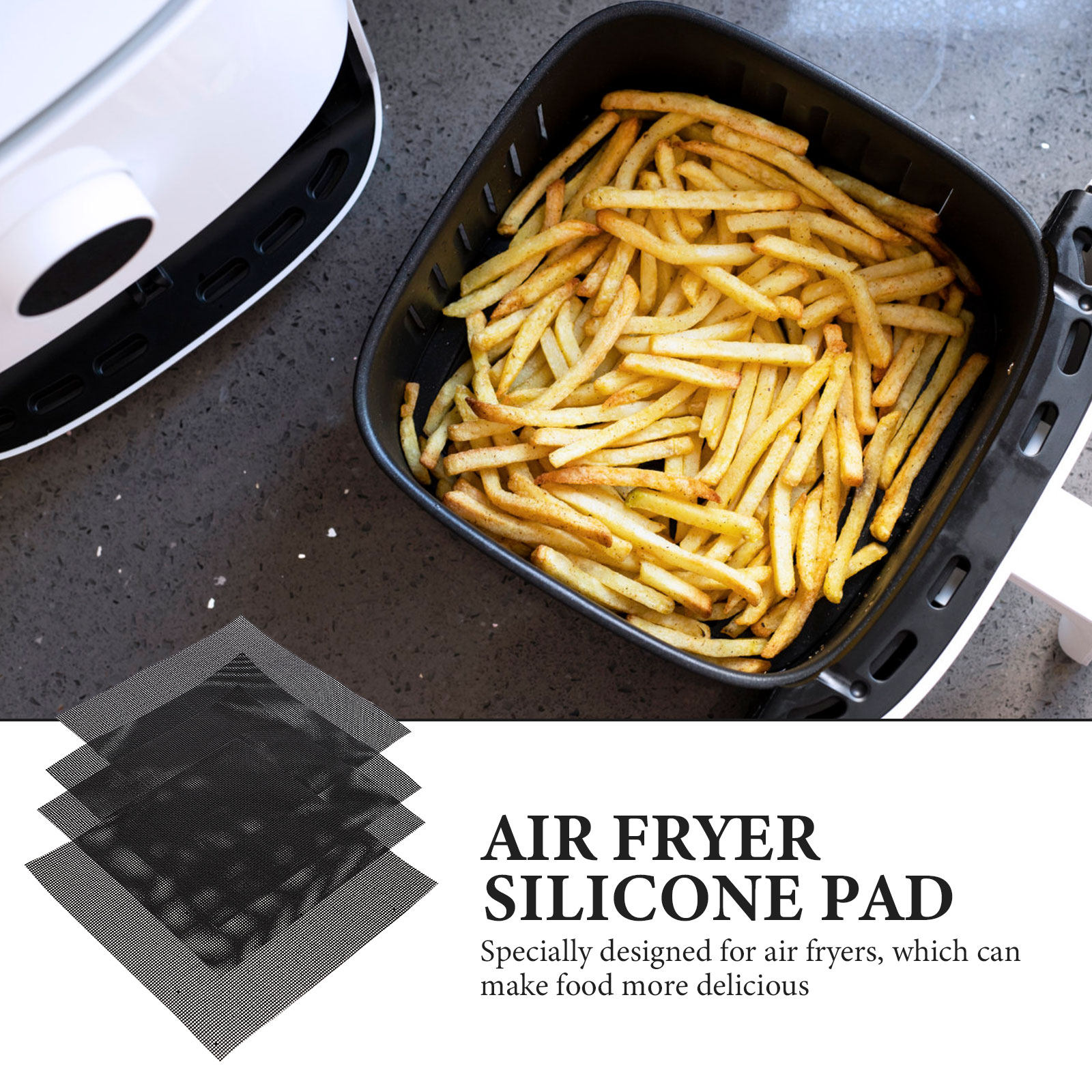 4Pcs Air Fryer Pads Non Stick  - Silicone Baking Mat 评论和价格