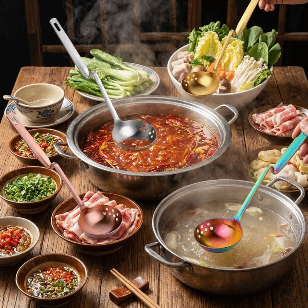 Z-shaped Hot Pot Spoon Long Ha - Kitchen.Gadgets With A Z 评论和价格