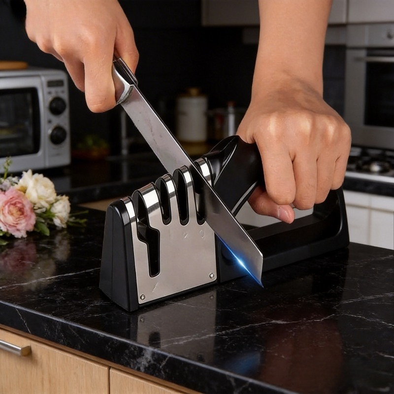Kitchen 4 Segment Knife Sharpe - Kitchen Gadgets For Seniors 评论和价格