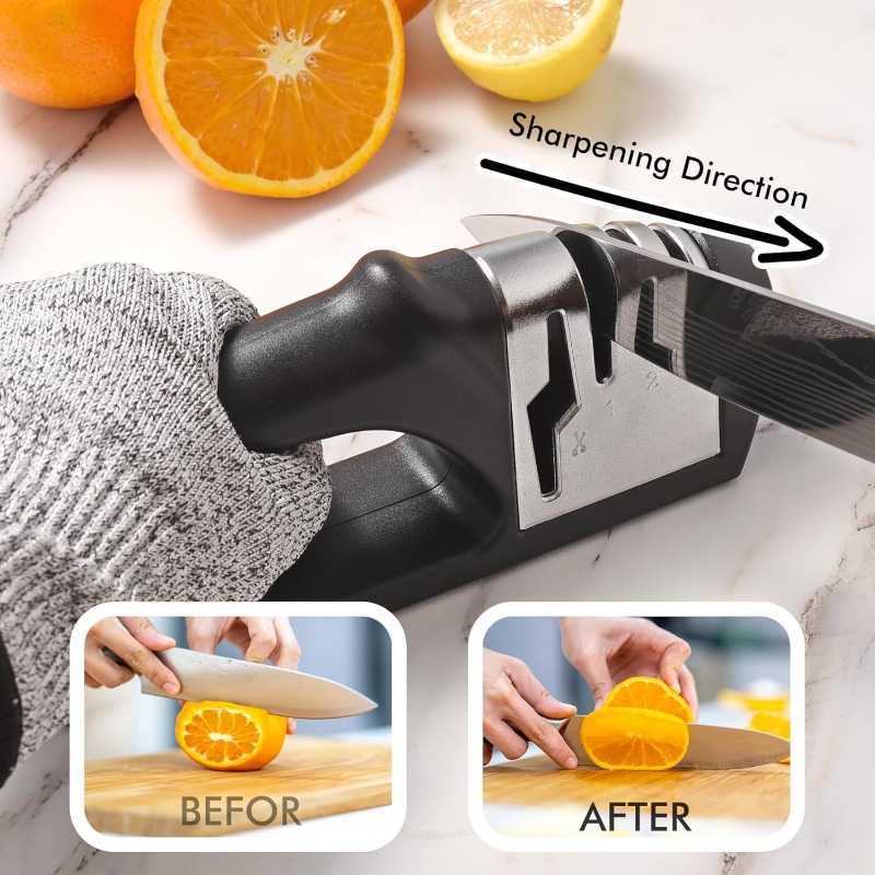 Kitchen 4 Segment Knife Sharpe - Kitchen Gadgets For Seniors 评论和价格