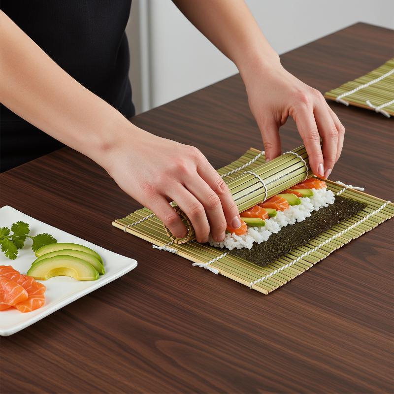DIY Bamboo Sushi Maker Rolling - Kitchen Hand Gadgets 评论和价格