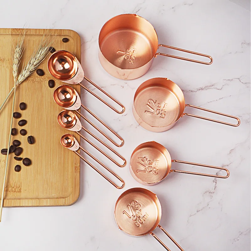 8pcs/set Rose Gold Measuring S - Kitchen Gadgets Gold 评论和价格
