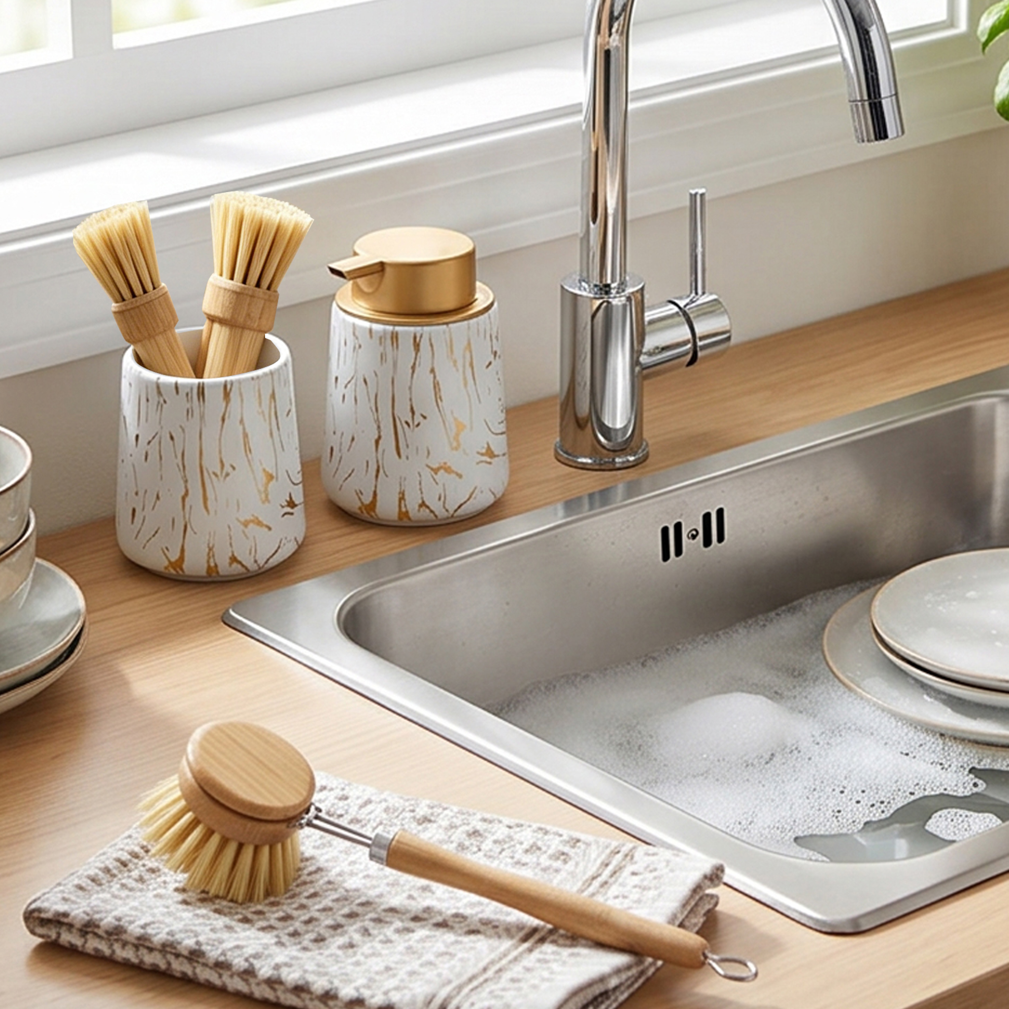 Bathroom Accessories Set - Foa - Kitchen Gadgets Gold 评论和价格