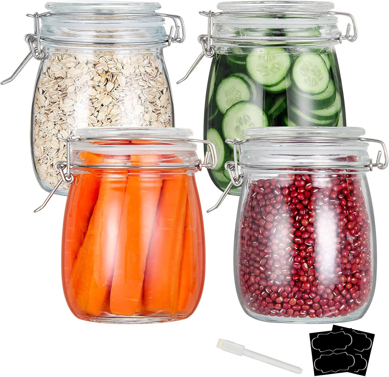 24oz Food Storage Canister Gla - Food Storage Containers 评论和价格