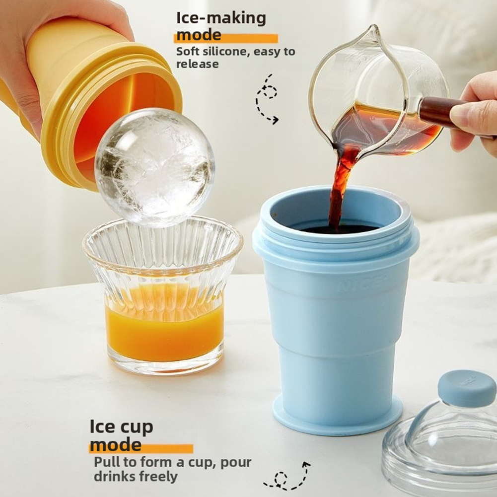 2 In 1 Foldable Ice Ball Drink - Kitchen Gadgets Built In 评论和价格