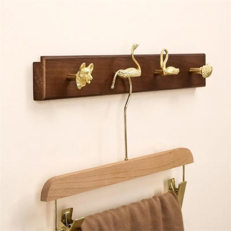 Wall Mount Row Hook Brass Anim - Kitchen Gadgets Gold 评论和价格
