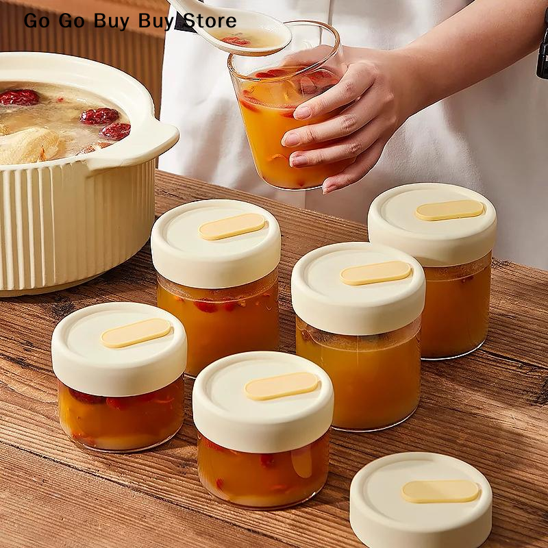 【ST】1Pc 240/400ML Glass Food S - Food Storage Containers 评论和价格