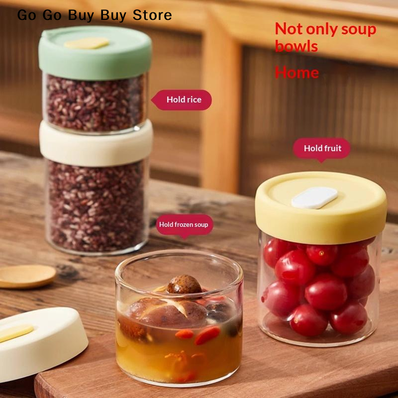 【ST】1Pc 240/400ML Glass Food S - Food Storage Containers 评论和价格