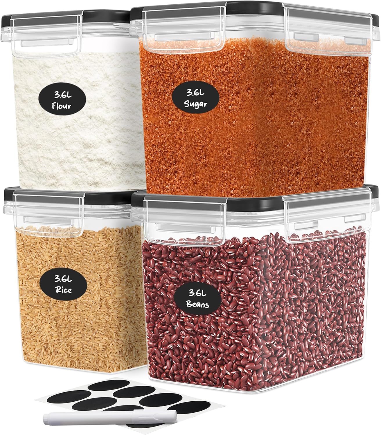 Flour Sugar Storage Containers - Food Storage Containers 评论和价格